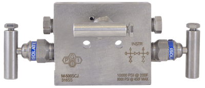 PGI International M-500 Three-Valve Manifold | Telematic Controls Inc.